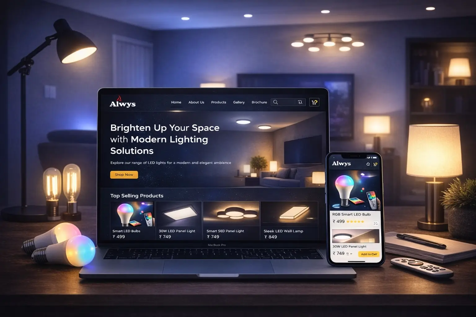 ALWYS Lighting Website Redesign Case Study: Building a Stronger Digital Presence for Alwin Lighting