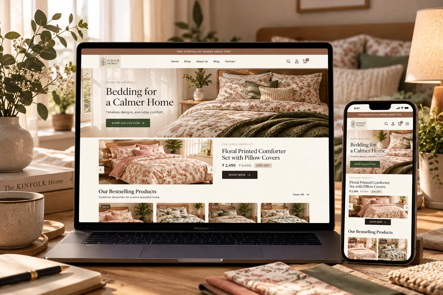 Project Update: Auravie Homes Shopify Website